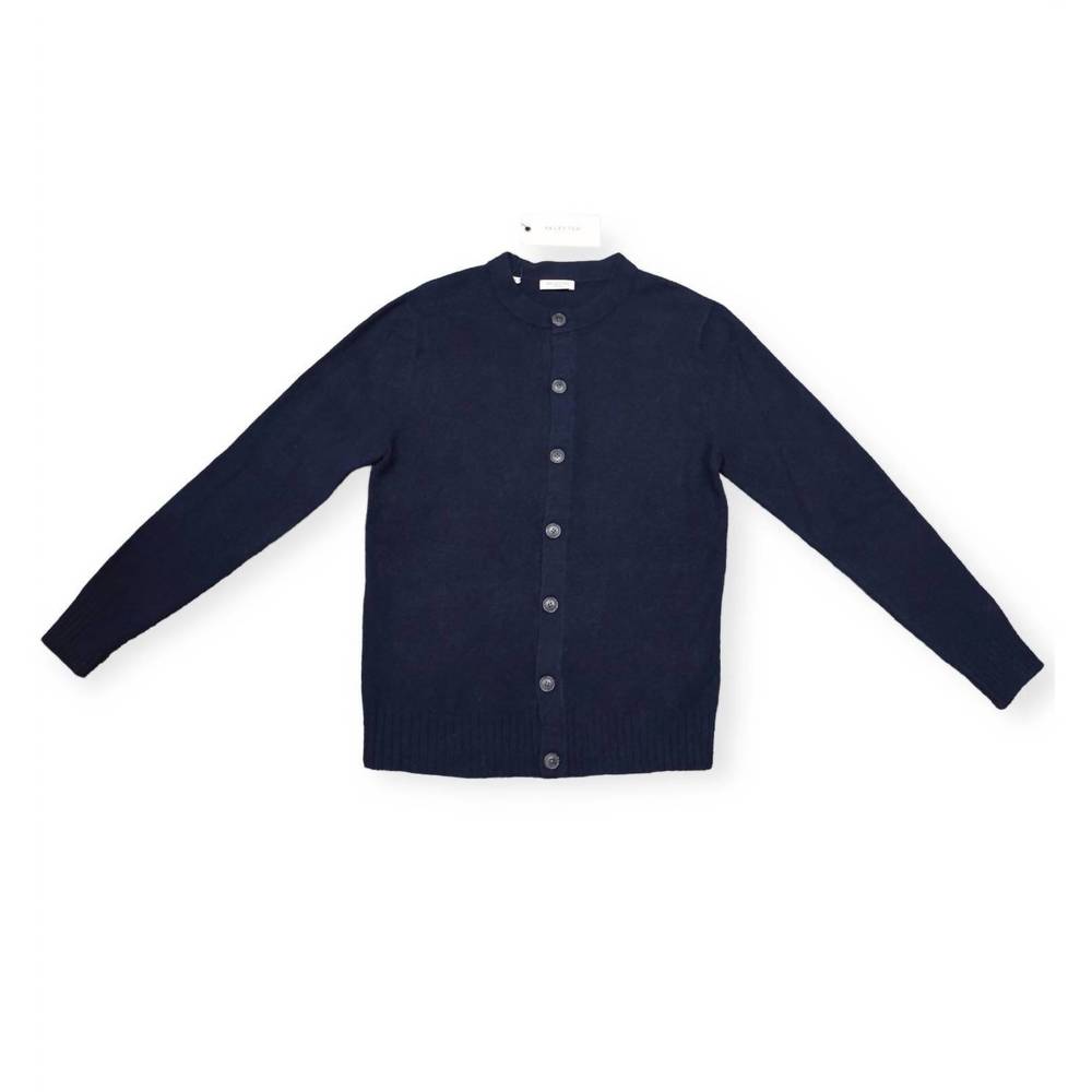 NEW SELECTED men's bart cardigan sweater peacoat in navy